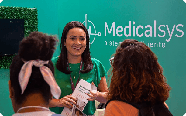 Equipe Medicalsys em evento do setor de saúde